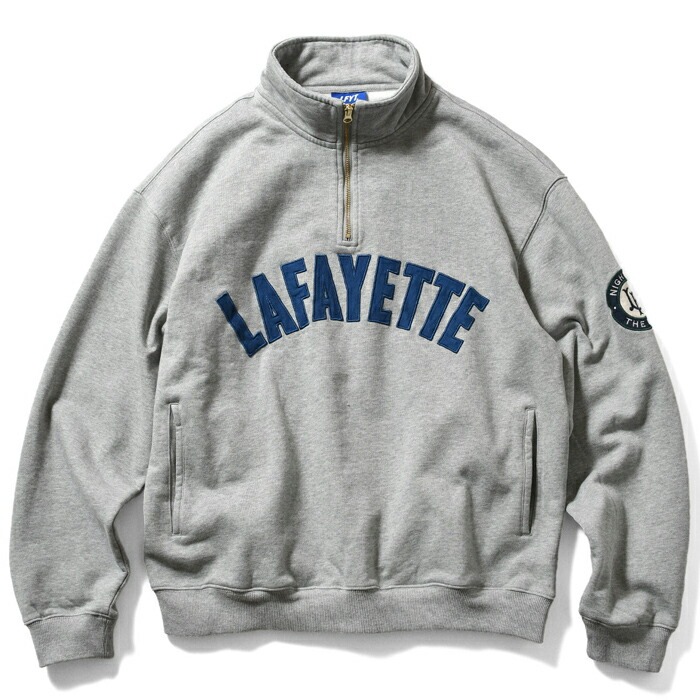 Lafayette（ラファイエット） LFYT スウェット ARCH LOGO HALFZIP