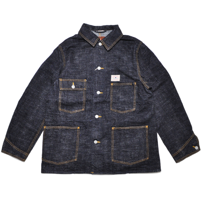 STUDIO D’ARTISAN & SA ヒッコリー カバーオール サイズ L STUDIO D'ARTISAN（ステュディオ・ダ・ルチザン） 14oz. 柿渋デニム