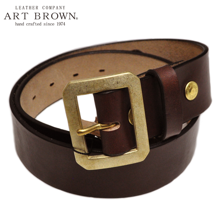 ART BROWN（アートブラウン） ベルト 40mm ギャリソンベルト クロム