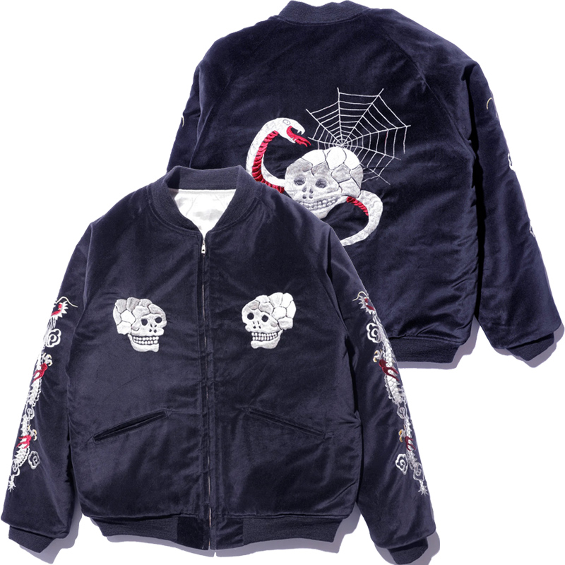 超貴重品　絶版　OIL製　スーベニア　スカルジャケット　レア JELADO（ジェラード） スカジャン Skull Snake Souvenir Jacket