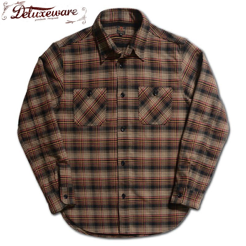 DELUXEWARE（デラックスウエア） ネルシャツ HV-60 MULTCH CHECK NEL