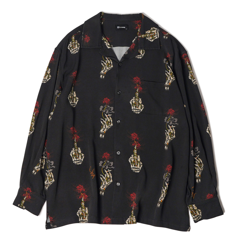 Subciety（サブサエティ） シャツ アロハシャツ Spider lily aloha