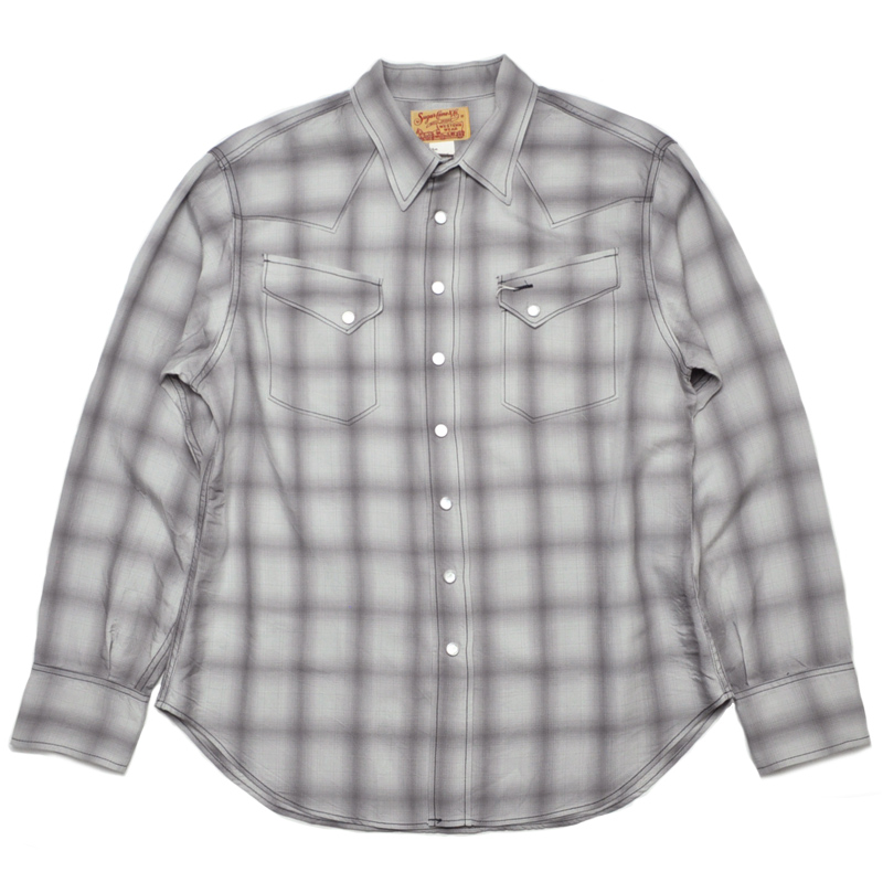 SUGAR CANE シュガーケーン シャツ SC29688 OMBRE CHECK L/S WESTERN