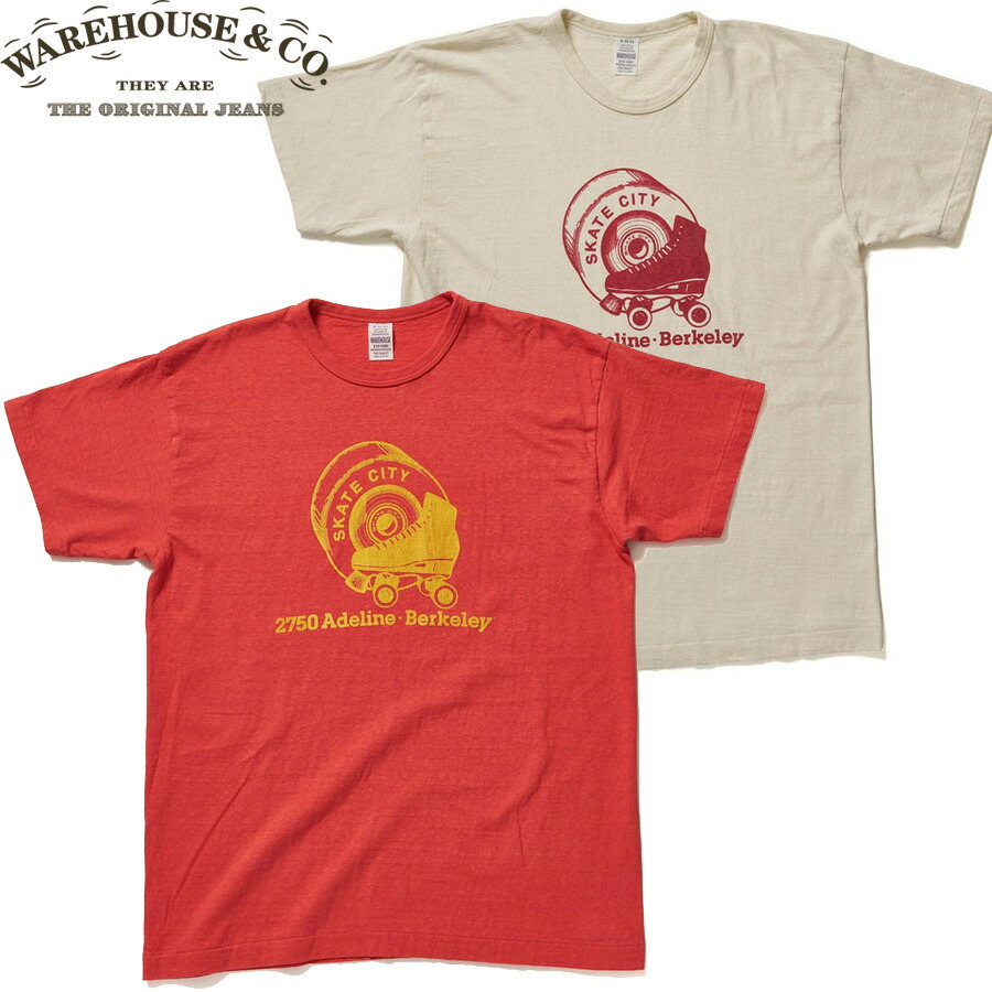 WAREHOUSE（ウエアハウス） Tシャツ Lot 4064 SKATE CITY セコハン