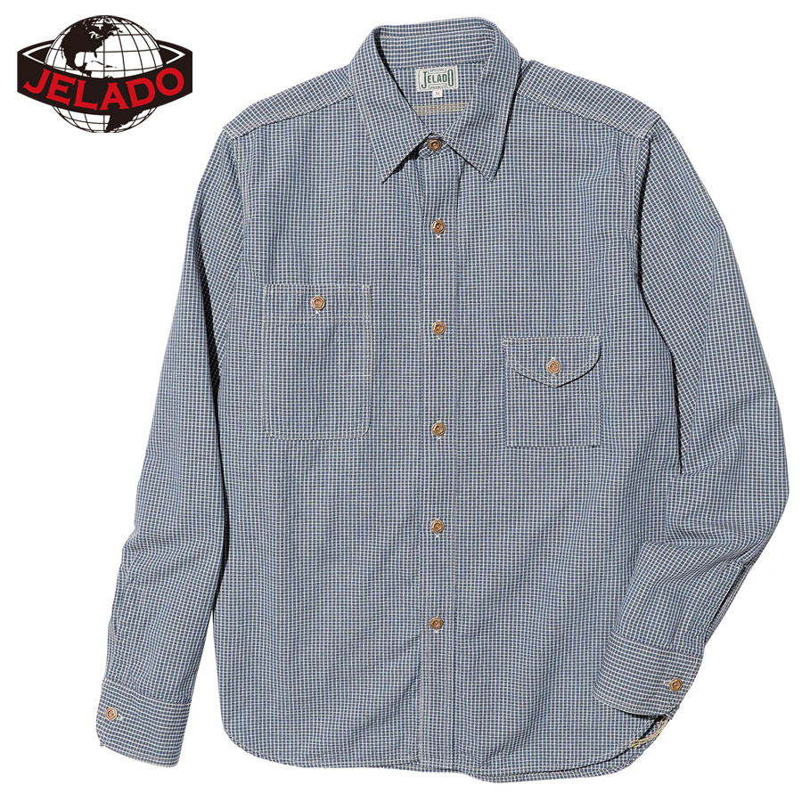 【新品未使用】JELADO ジェラード　アドベンチャーシャツ　リネンシャツ JELADO（ジェラード） シャツ L/S Smoker Shirt JP21126 : firstadium