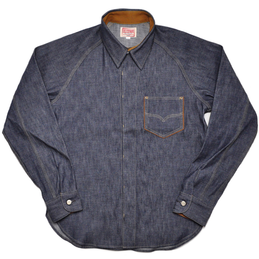 DELUXEWARE（デラックスウエア） デニムシャツ 7640 40s DENIM SHIRT