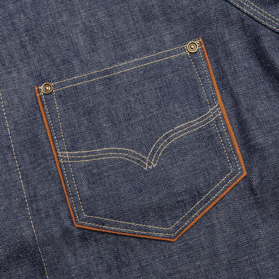 DELUXEWARE（デラックスウエア） デニムシャツ 7640 40s DENIM SHIRT
