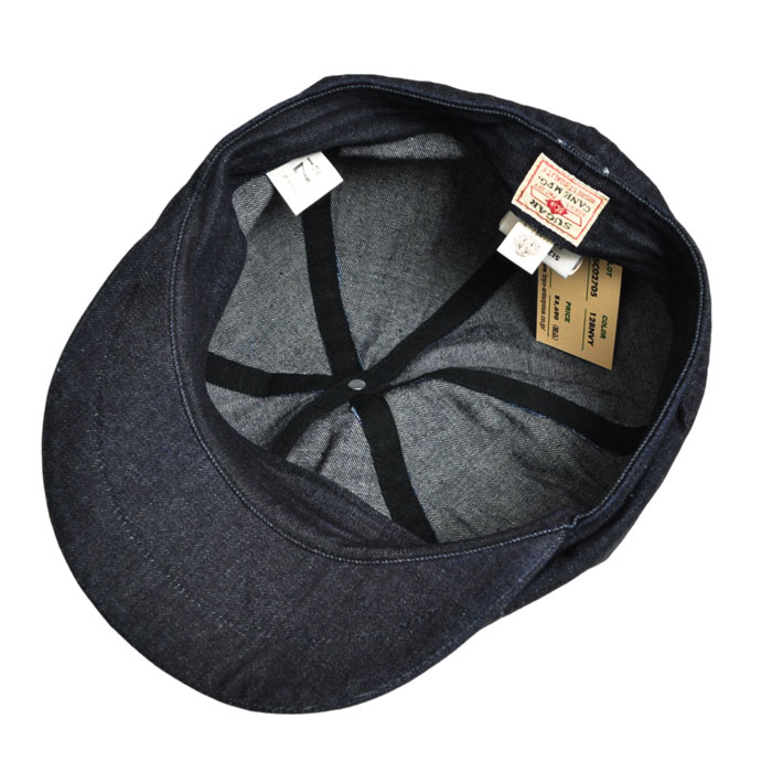 SUGAR CANE シュガーケーン キャスケット 10oz. DENIM APPLEJACK CAP