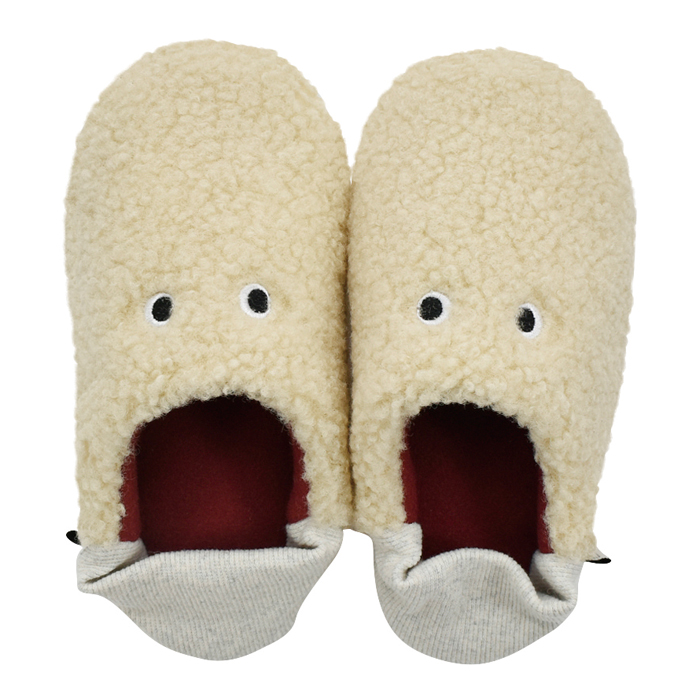 ルームシューズ キッズ pegoppa スリッパ 2way バブーシュ 目 かわいい 現代百貨 A705 |  | 01
