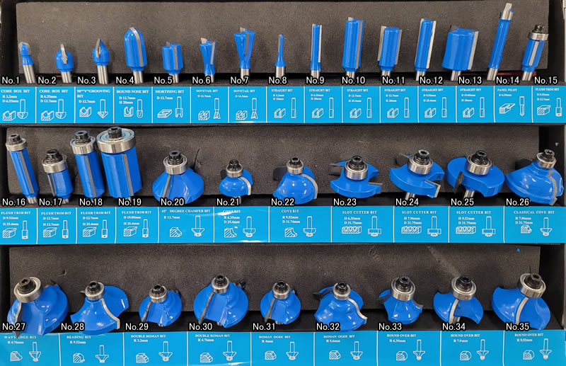 FIRST ルータービット・トリマービットセット 6.0mm軸 35本セット【在庫有り】  :china-wood-bit35set:ファーストWORKヤフー店 - 通販 - Yahoo!ショッピング