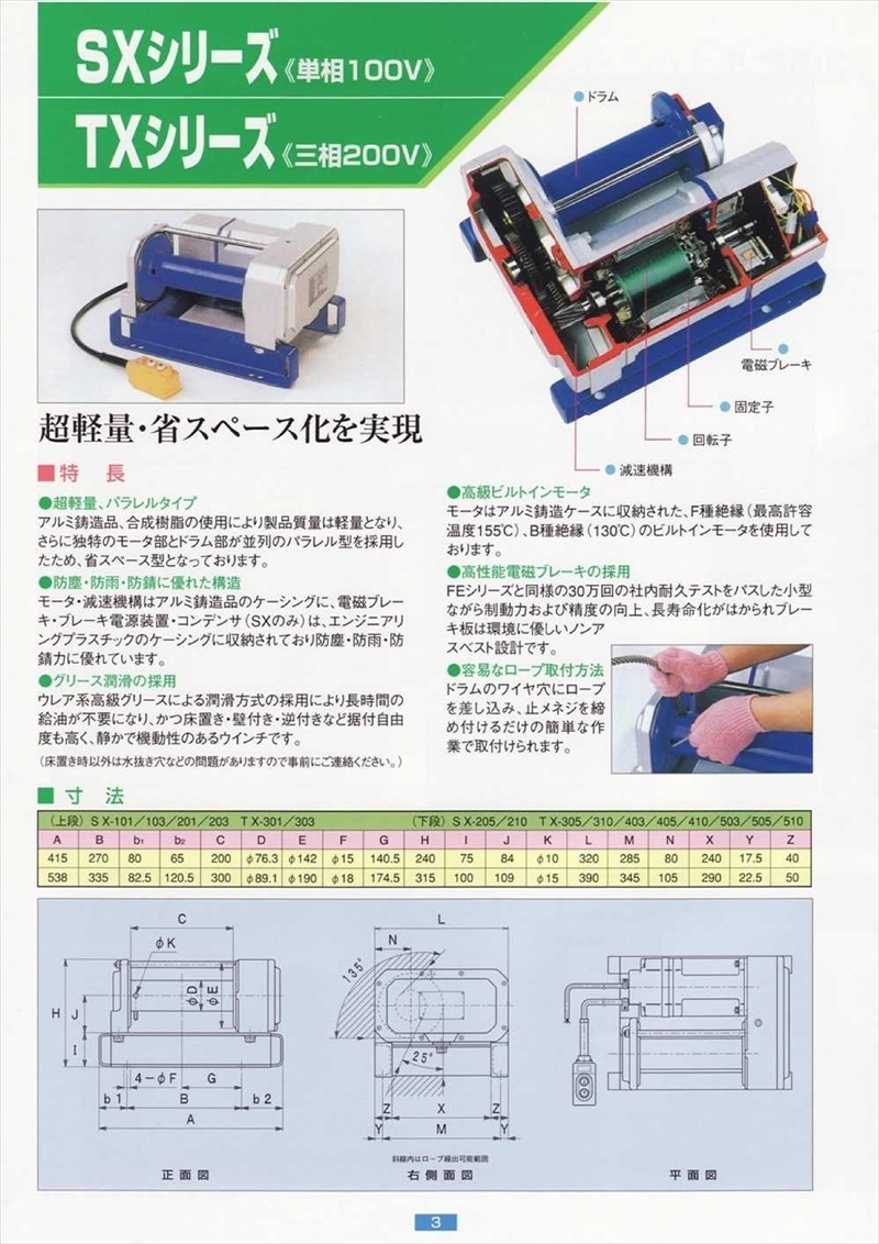 メーカー公式富士製作所 電動ウインチ シルバーウインチ [大型・重量物