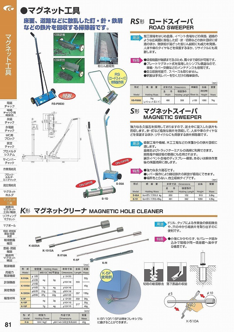 Ym Knt ファーストworkヤフー店 車用工具 S 1d マグネットスイーパ マグネット カネテック