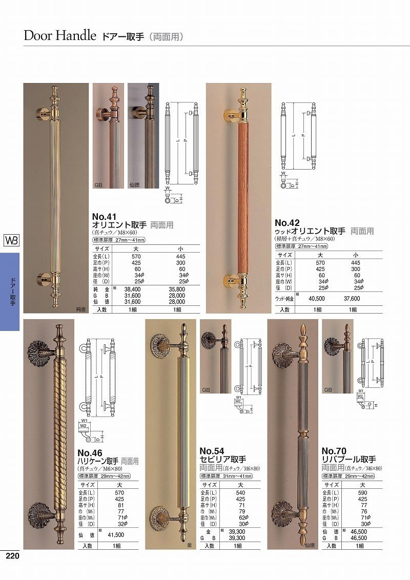 割引購入 シロクマ 白熊印 ドアー取手 No.104 ロワール取手 大 fisd.lk