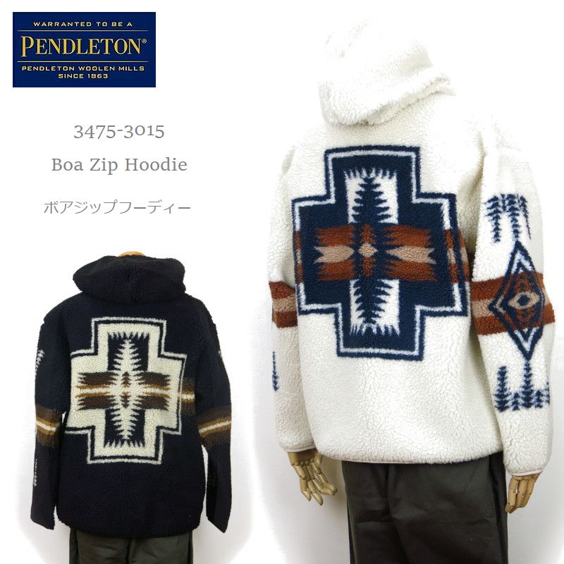 PENDLETON ペンドルトン 3475-3015 Boa Zip Hoodie ボア ジップ