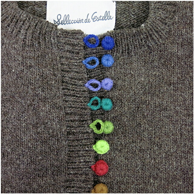 ペルーニット カラフルボタン ニット ベスト レディース エステール エステル Selleccion de Estelle PERU KNIT  410337 IW2131838