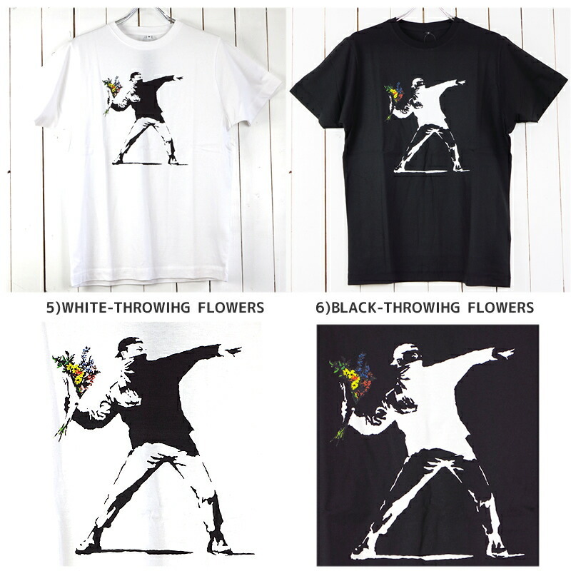 Banksy T Shirt バンクシー tシャツ 8BALL エイトボール メンズ