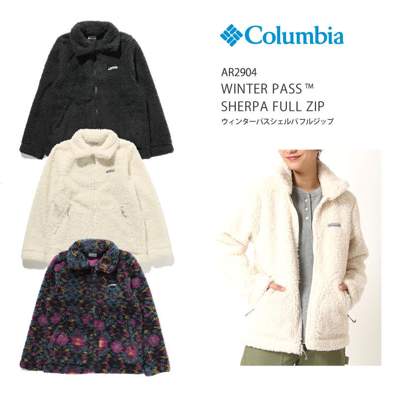 コロンビア フリース アウター ジャケット マウンテンパーカー レディース Columbia Ar2904 ウィンターパス シェルパ フルジップ キャンプ First Line 通販 Yahoo ショッピング