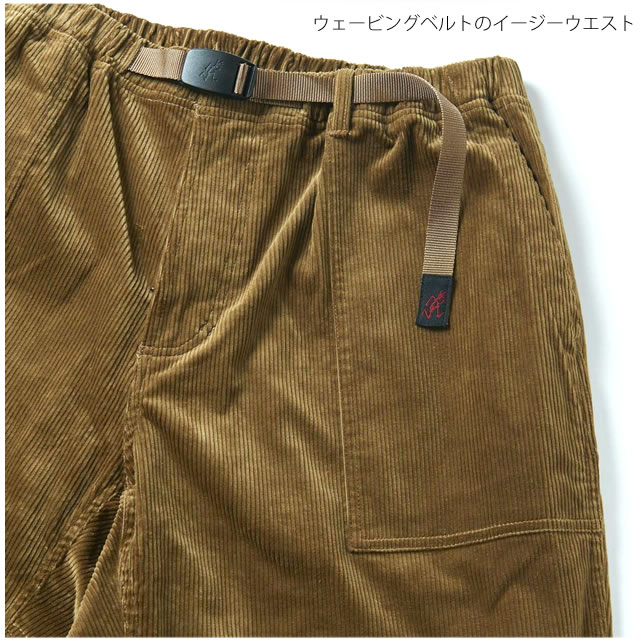 グラミチ パンツ GRAMICCI G2FU-P006 コーデュロイ ルーズ テーパード パンツ  CORDUROY LOOSE TAPERD PANT ストレッチ キャンプ アウトドア ウェービングベルト イージーウエスト ガゼットクロッチ