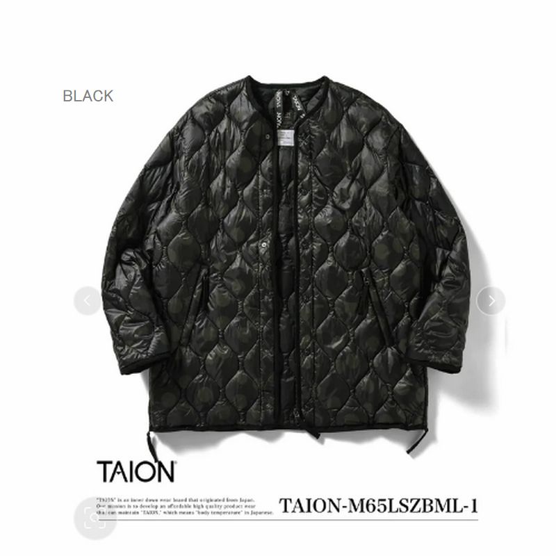 TAION（タイオン） 10％OFF インナー ダウン ジャケット TAION 