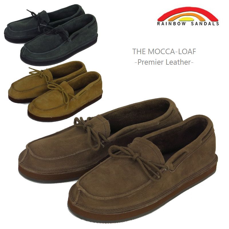 RAINBOW SANDALS レインボーサンダル  THE MOCCA LOAF MOCALOAF モカローファー PREMIER LEATHER プレミアレザー ヌバック