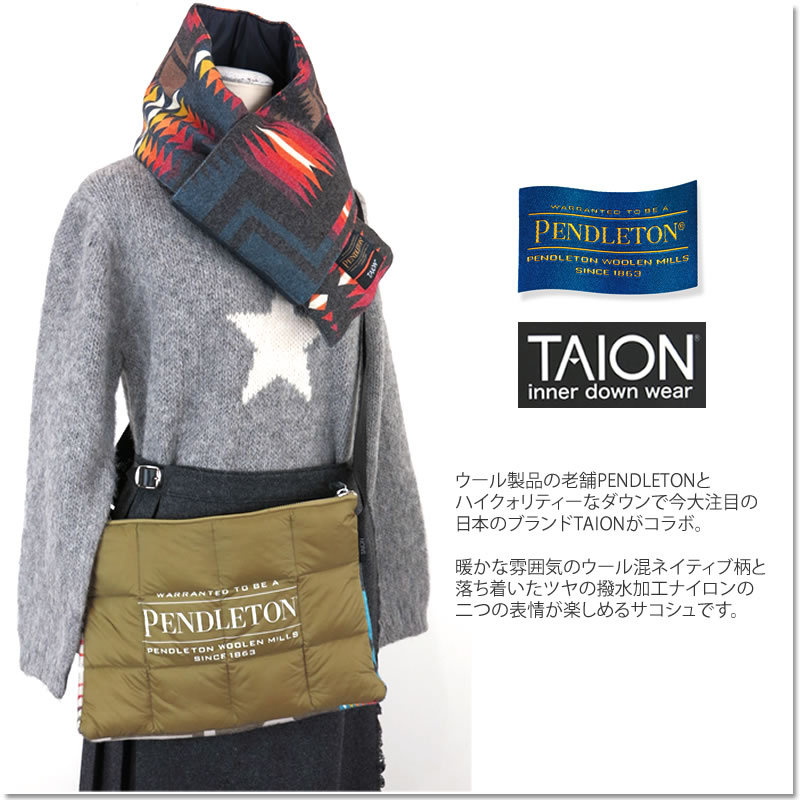 TAION PENDLETON ペンドルトン タイオン コラボ アシンメトリー