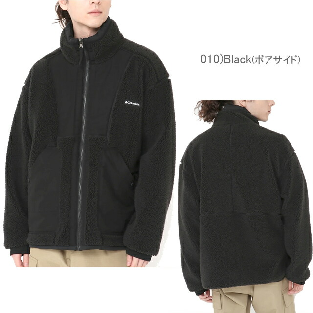 コロンビア フリース アウター  COLUMBIA  シカゴアベニュー リバーシブル フリース ジャケット CHICAGO AVENUE REVERSIBLE FLEECE JACKET PM0464 シャギー ボア キャンプ 防汚撥水防風ストレッチ オムニシールド オムニウインドブロック アウトドア 