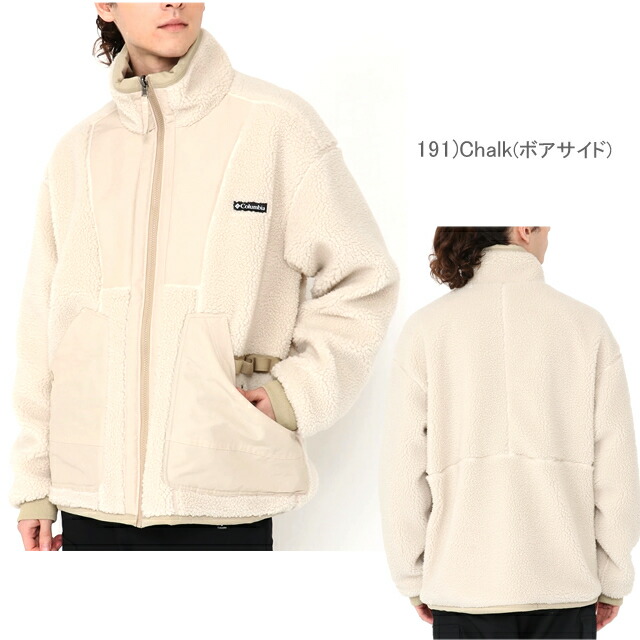 コロンビア フリース アウター  COLUMBIA  シカゴアベニュー リバーシブル フリース ジャケット CHICAGO AVENUE REVERSIBLE FLEECE JACKET PM0464 シャギー ボア キャンプ 防汚撥水防風ストレッチ オムニシールド オムニウインドブロック アウトドア 