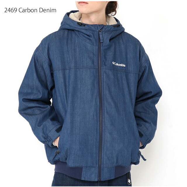 コロンビア アウター マウンテンパーカー ジャンパー COLUMBIA ロマビスタ シエルパ デニム ジャケット フーディー PM0483 LOMA VISTA SHERPA DENIM JACKET フリース ボア 防寒  キャンプ　ジーンズ