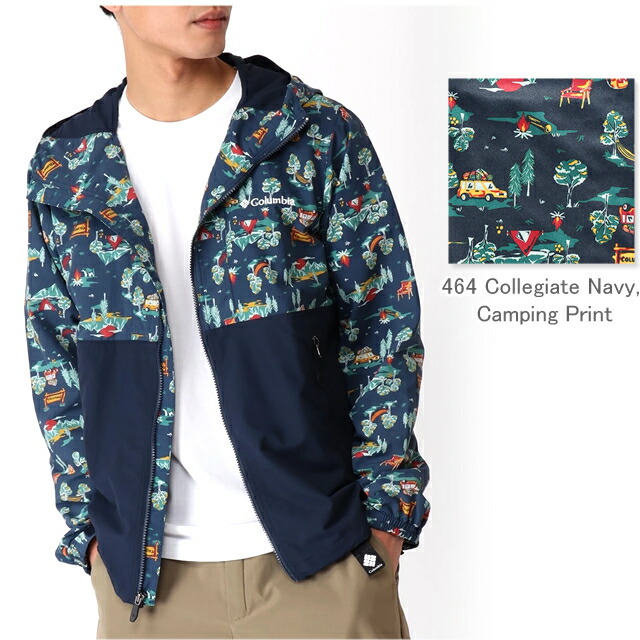 コロンビア アウター ジャケット マウンテンパーカー COLUMBIA PM1814 Hazen Patterned Jacket ヘイゼン パターンド ジャケットキャンプ マウンテンパーカー レインウェア 防汚撥水 サンプロテクション 紫外線 UV対策　パッカブル