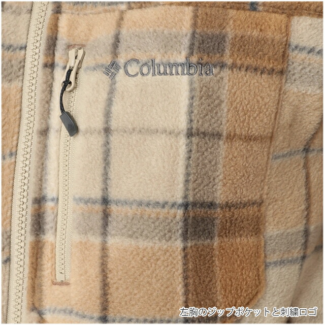 コロンビア フリース アウター レディース ジャケット COLUMBIA XL5820 バックアイスプリングス ウィメンズジャケットJACKET 軽量薄手フルジップYURIEネイティブ柄 インターチェンジ