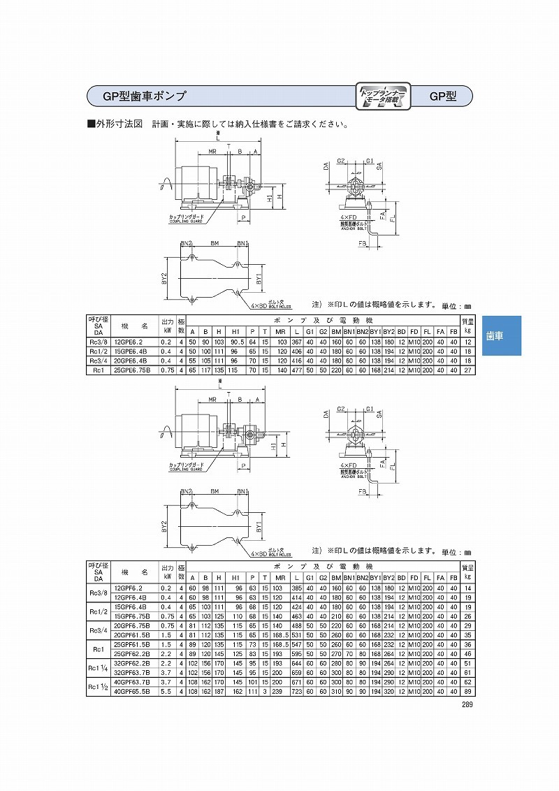 超新作】 エバラポンプ GPF型 歯車ポンプ 50Hz 20GPF5.75B ギヤポンプ