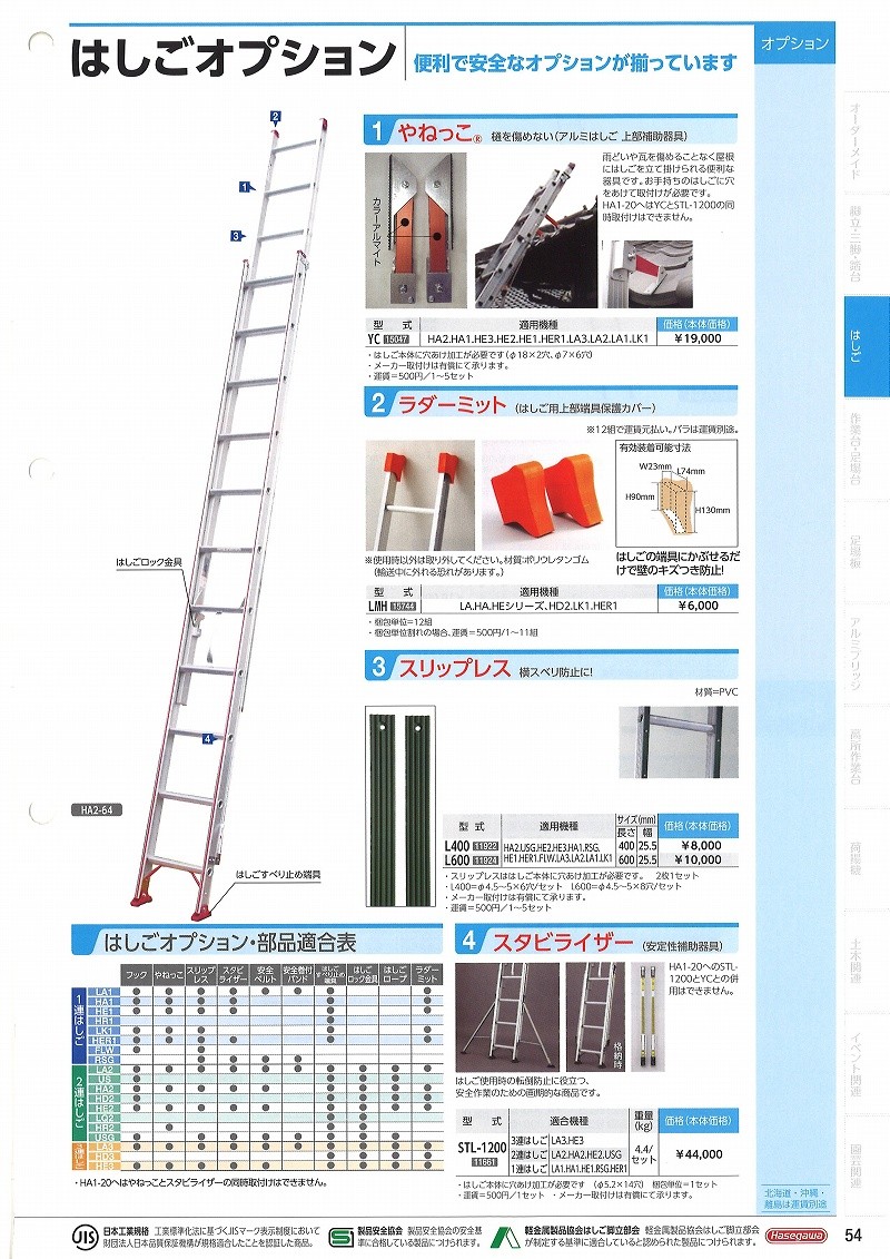 大特価お得 長谷川工業 3連はしご HD3 2.0-88 アルミ製 サヤ管 [法人