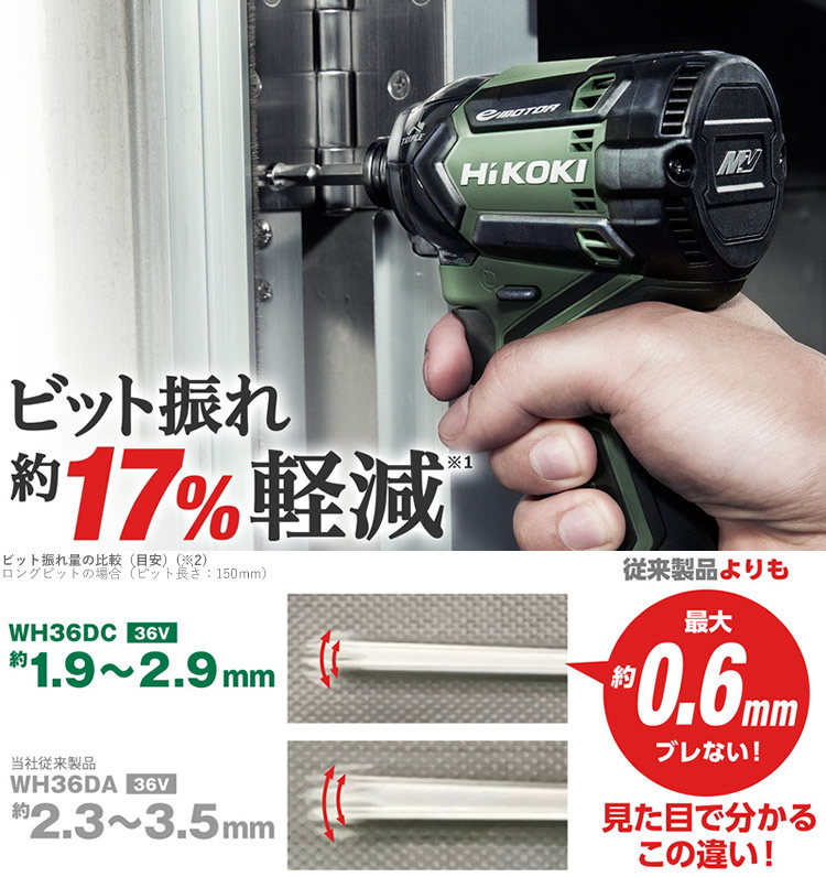 HiKOKI（日立工機） 特別限定色 36Vマルチボルト コードレスインパクト