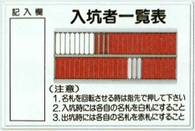 ファーストヤフー店 - 塔槽内作業・ずい道標識・名札掛（立看板・ずい