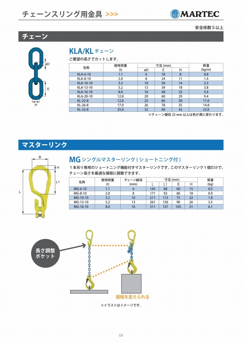 ーリンク マーテック シングルマスターリンク(ショートニング付) MG-8-10 使用荷重：2t ファーストPayPayモール店 - 通販 -  PayPayモール ーリンク - shineray.com.br