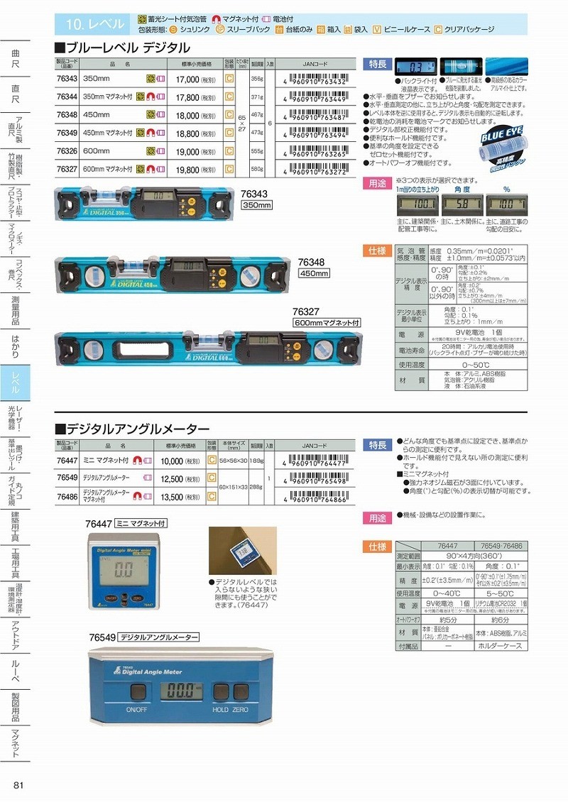 日本全国 送料無料 シンワ測定 76447 デジタルアングルメーター ミニマグネット付 www.tacoya3.com