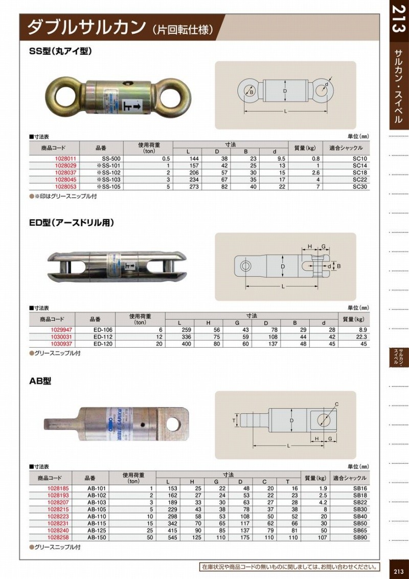 贈与 TAIYO 5t ダブルサルカン 軽量シャックルのセット ad-naturam.fr