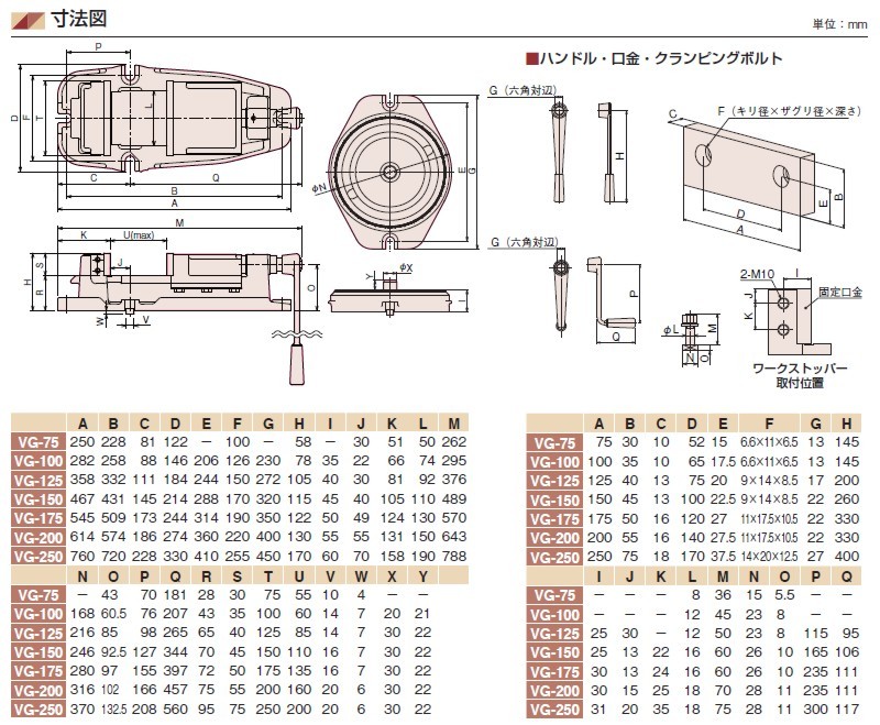 津田駒 マシンバイス VG-175 口金幅：175/ガイドブロック幅：16 [代引