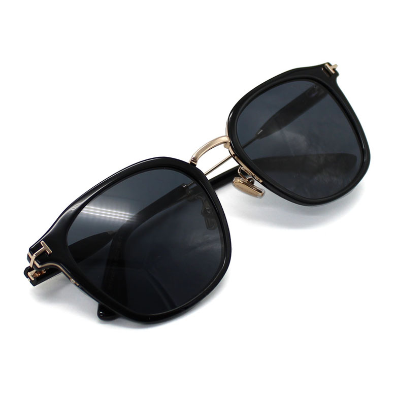 【新品】 トムフォード サングラス FT1243-K 01a TOM FORD メンズ レディース ユニセックス モデル TOMFORD FT1243-K/S tf1243-k tf1243k セル巻き フラット ビッグ レンズ uvカット セル メタル コンビネーション フレーム 黒縁 黒ぶち アジアンフィット TOM FORD（トムフォード） サングラス アジアンフィット メンズ