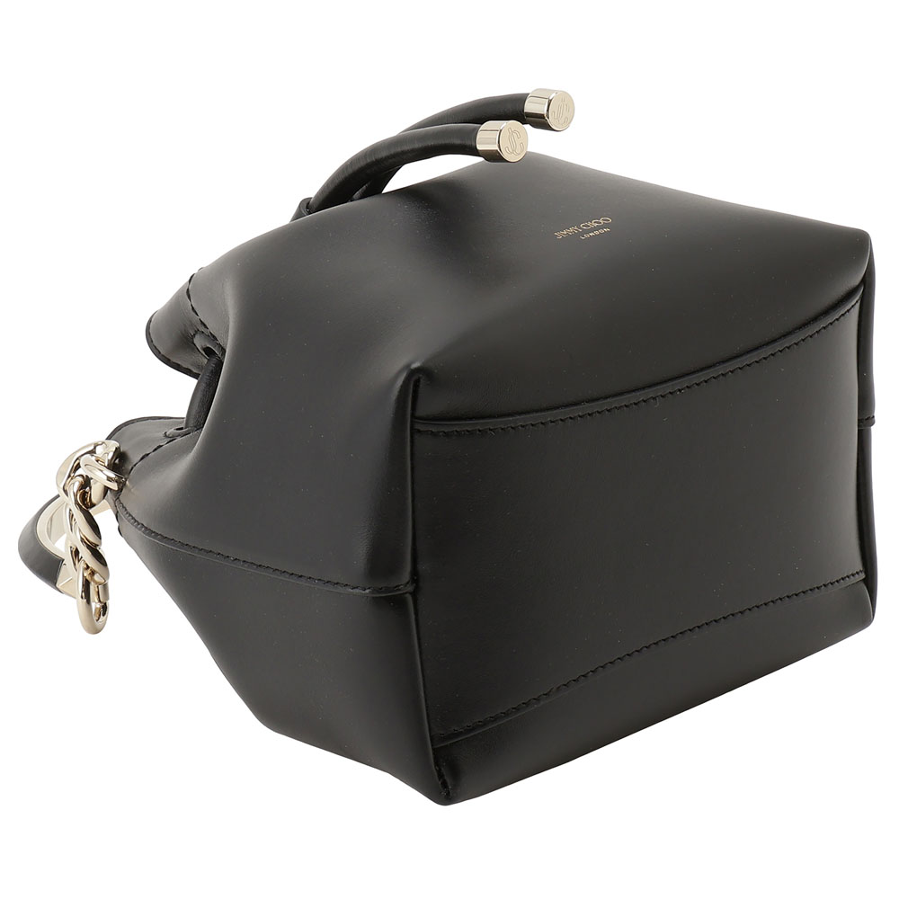 JIMMY CHOO（ジミーチュウ） JIMMY CHOO BON BON BUCKET S HUT BLACK