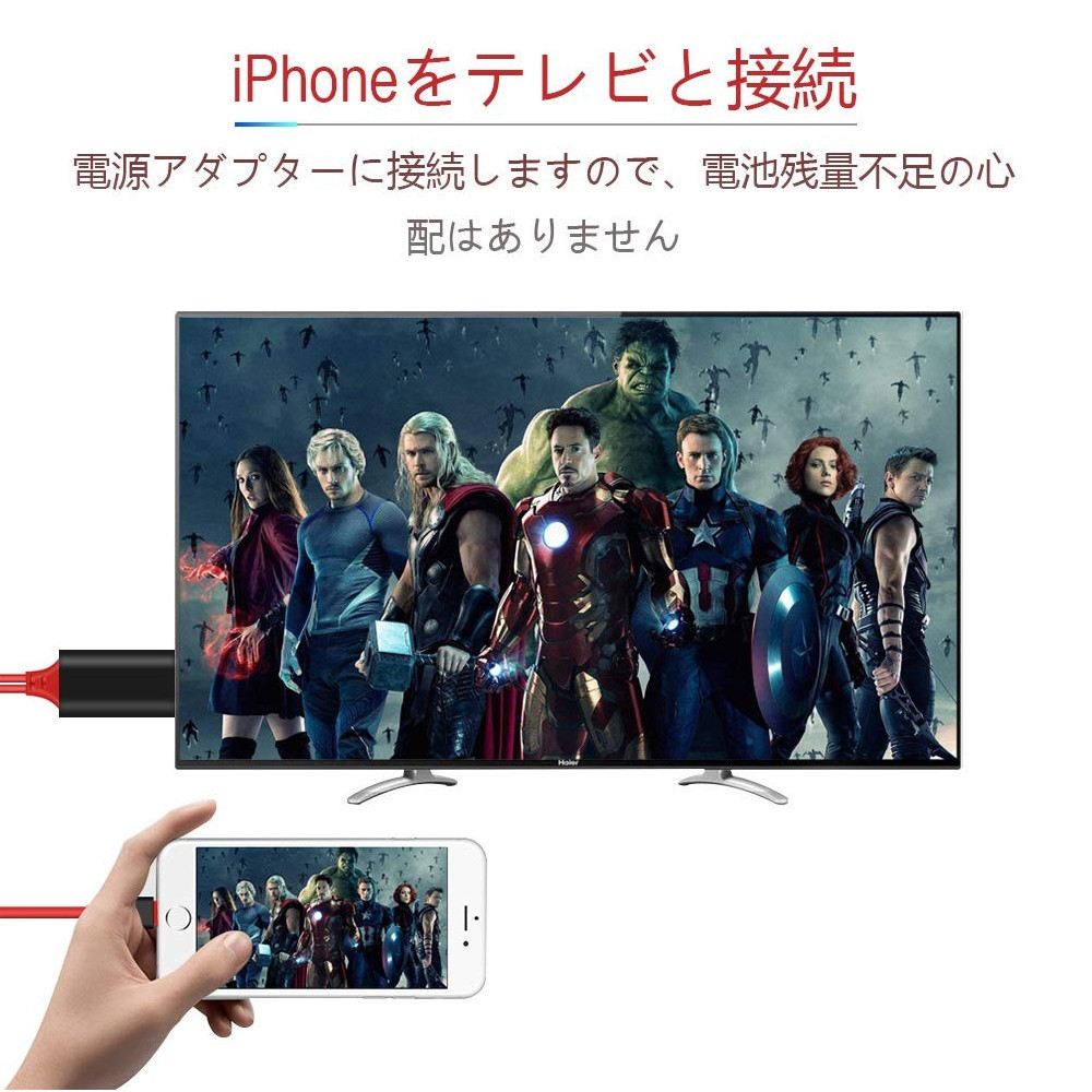 祝開店！大放出セール開催中】 HDMI 変換アダプタ iPhone Android テレビ接続ケーブル スマホ高解像度Lightning ライトニング  ケーブル HDMI分配器 ゲーム 3in1 whitesforracialequity.org