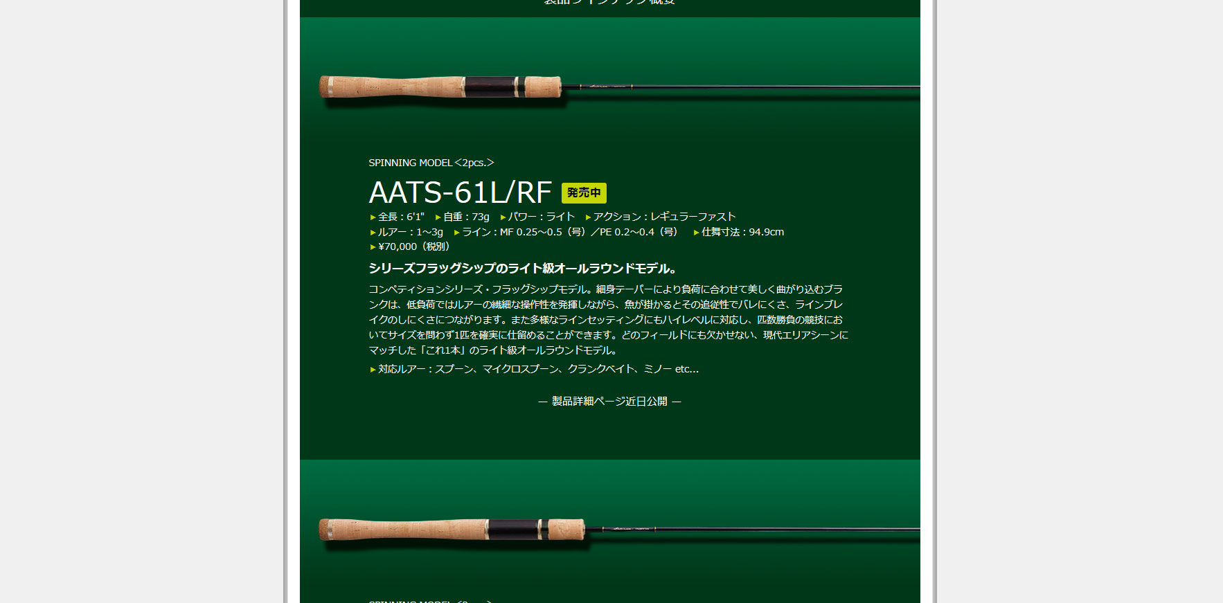 エバーグリーン アルチザン 61L EVERGREEN（エバーグリーン インターナショナル） - AATS-61UL/R