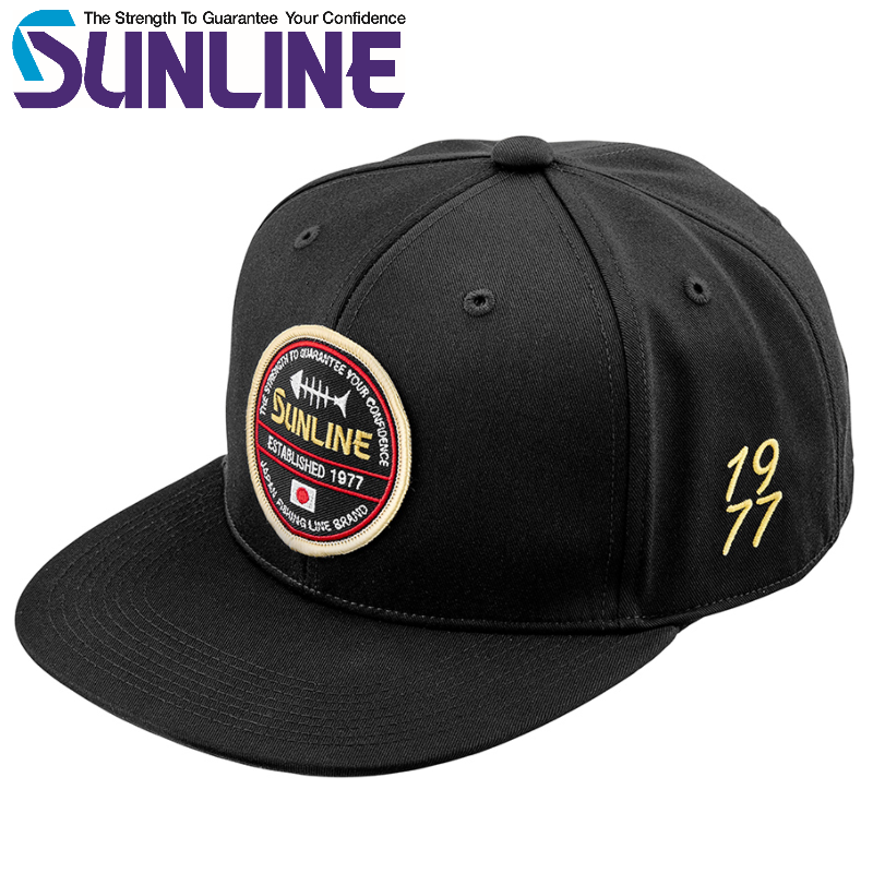 サンライン（SUNLINE） フラットキャップ CP-3833 ブラック ネイビー