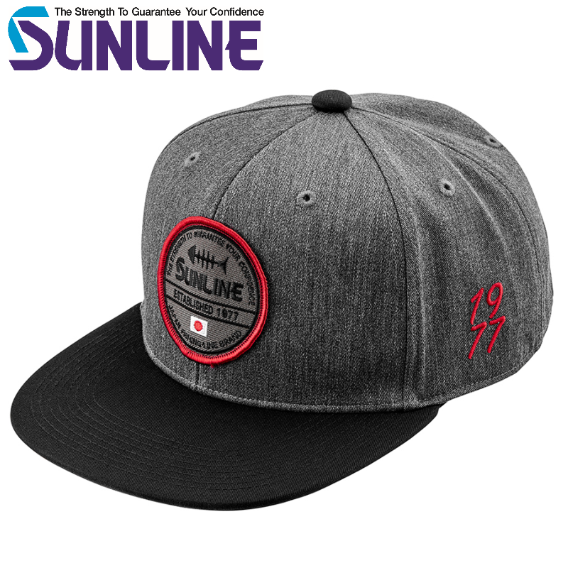 サンライン（SUNLINE） フラットキャップ CP-3833 ブラック ネイビー