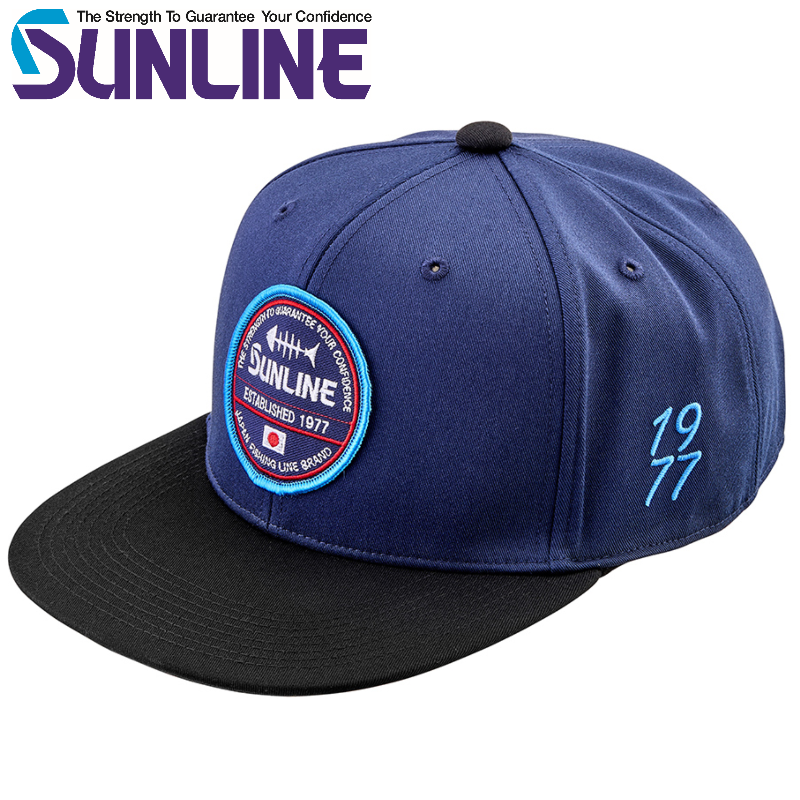 サンライン（SUNLINE） フラットキャップ CP-3833 ブラック ネイビー