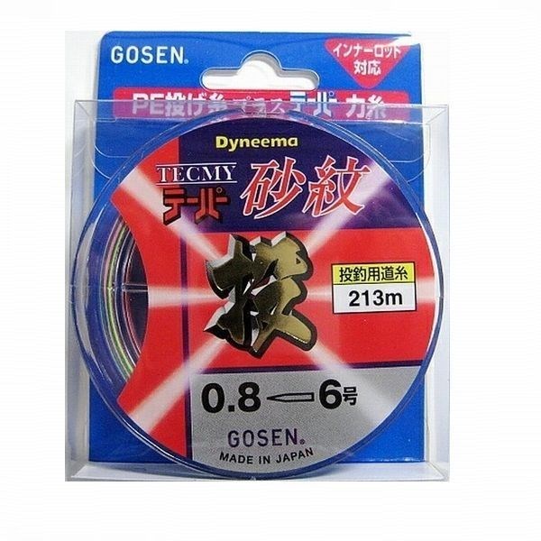GOSEN（ゴーセン） PEテーパー砂紋投 1号-5号 213m 国産 投げPEライン