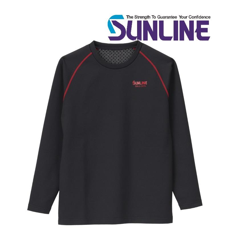 サンライン TERAX HOT クルーネックアンダーシャツ M L LL 3L ゴールド