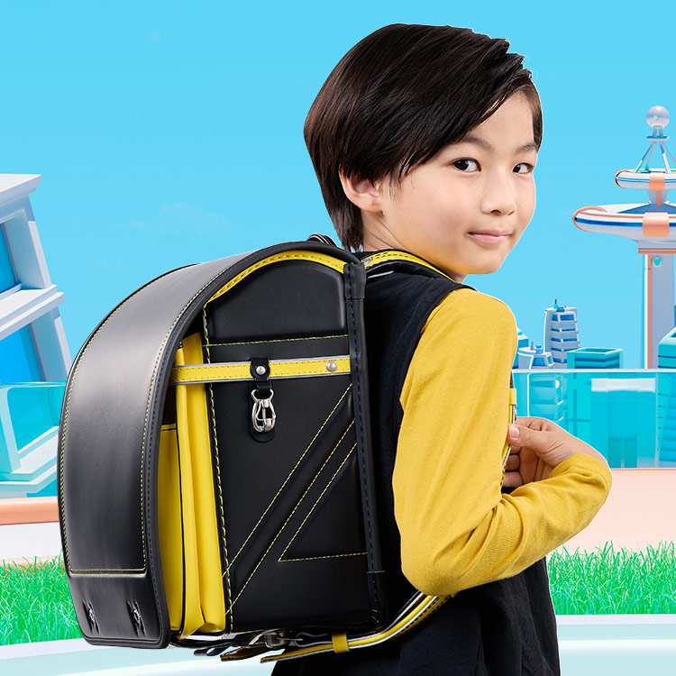 【早割10％OFF】フィットちゃん ランドセル ストリートファインワイド 安ピカッ 楽ッション 男の子 2027 日本製 ブラック 軽量 軽い_9