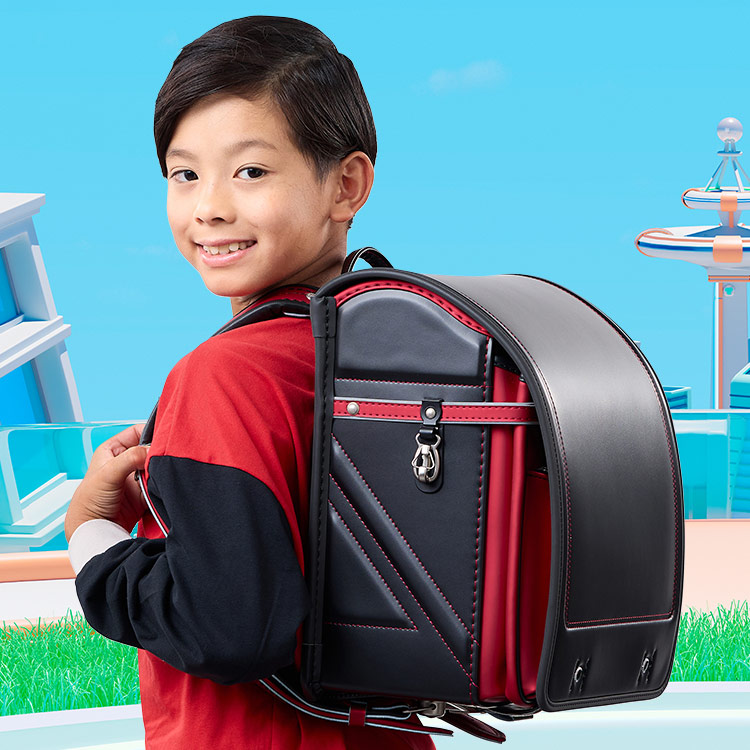 【早割10％OFF】フィットちゃん ランドセル ストリートファインワイド 安ピカッ 楽ッション 男の子 2027 日本製 ブラック 軽量 軽い_1