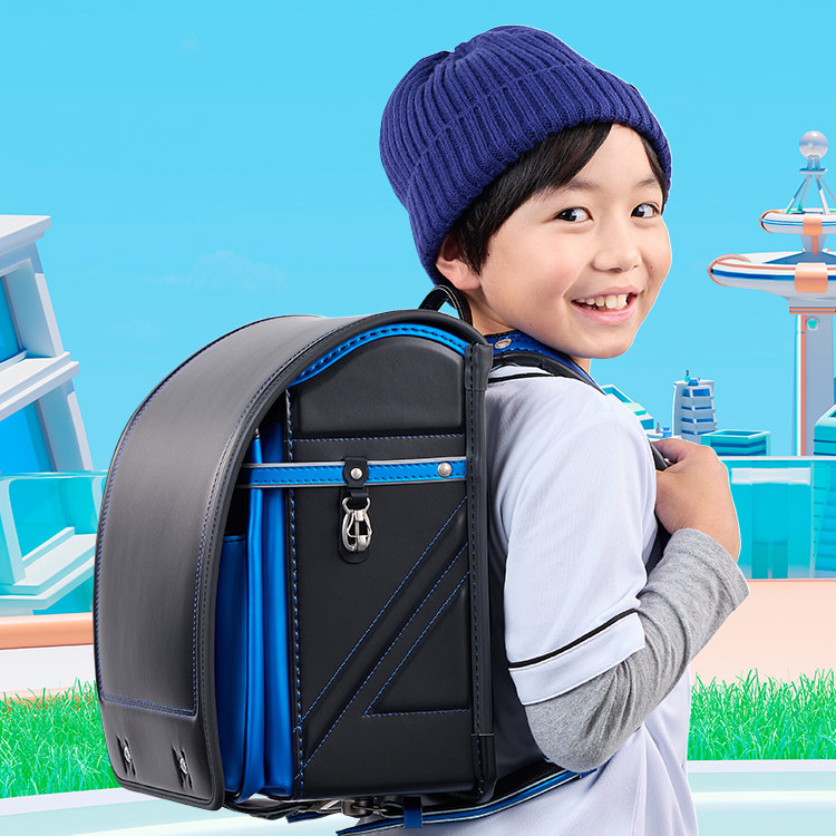 【早割10％OFF】フィットちゃん ランドセル ストリートファインワイド 安ピカッ 楽ッション 男の子 2027 日本製 ブラック 軽量 軽い_2